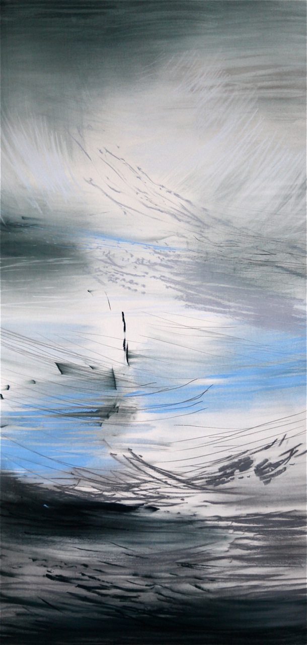 Tegning fra utstillingen "Himmel og Hav"
